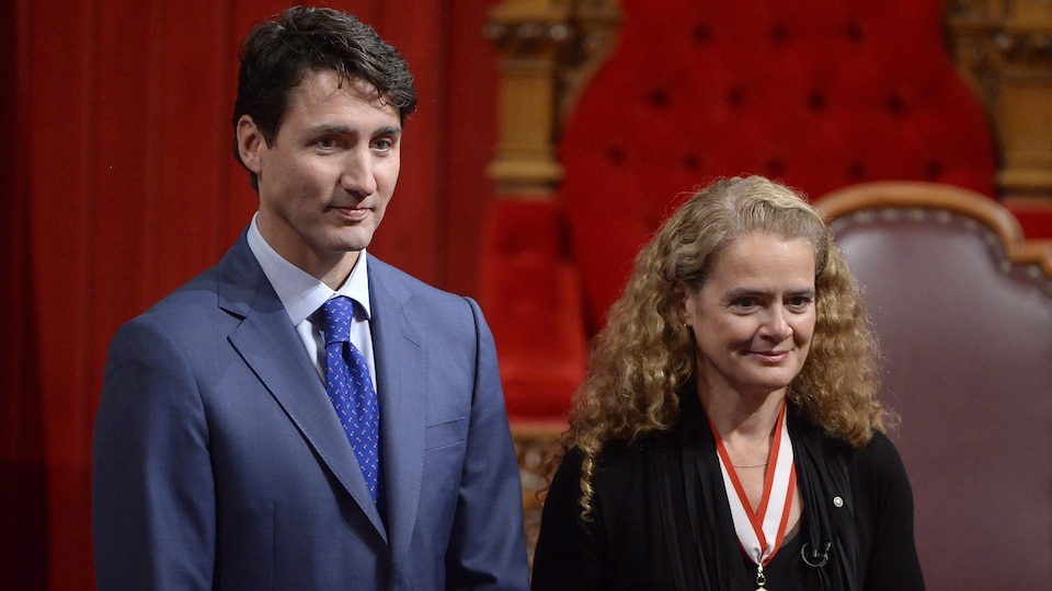 Justin Trudeau et Julie Payette côte à côte