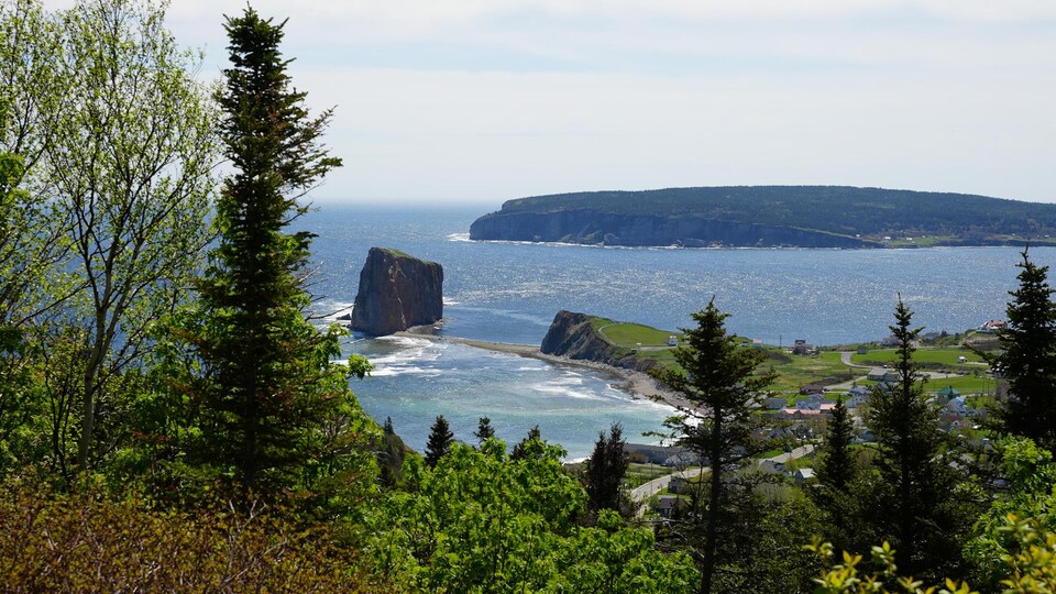 Le Rocher Percé et l'île Bonaventure.
