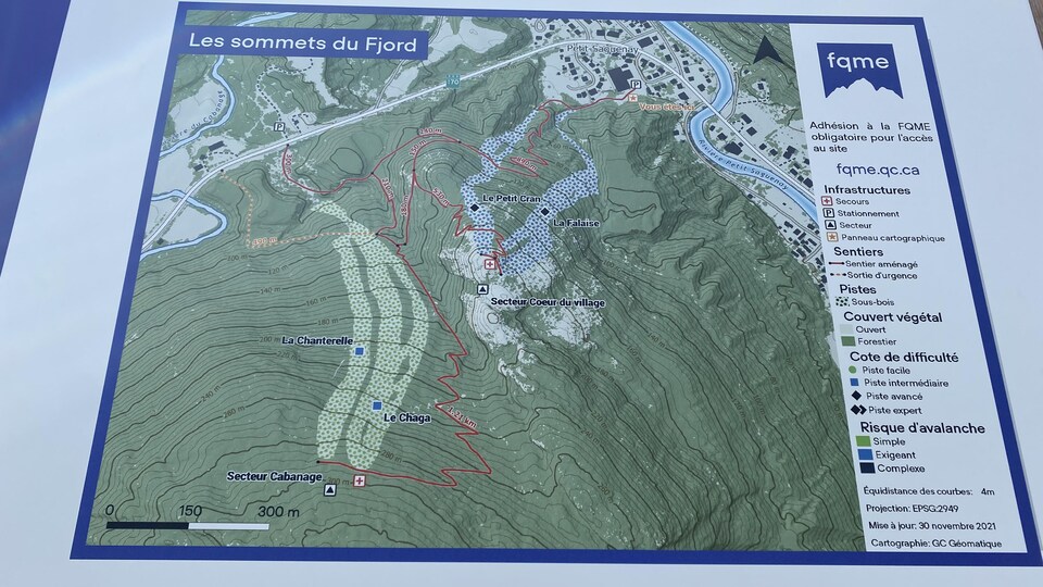 Agrandissement des sentiers de ski de montagne à PetitSaguenay Radio