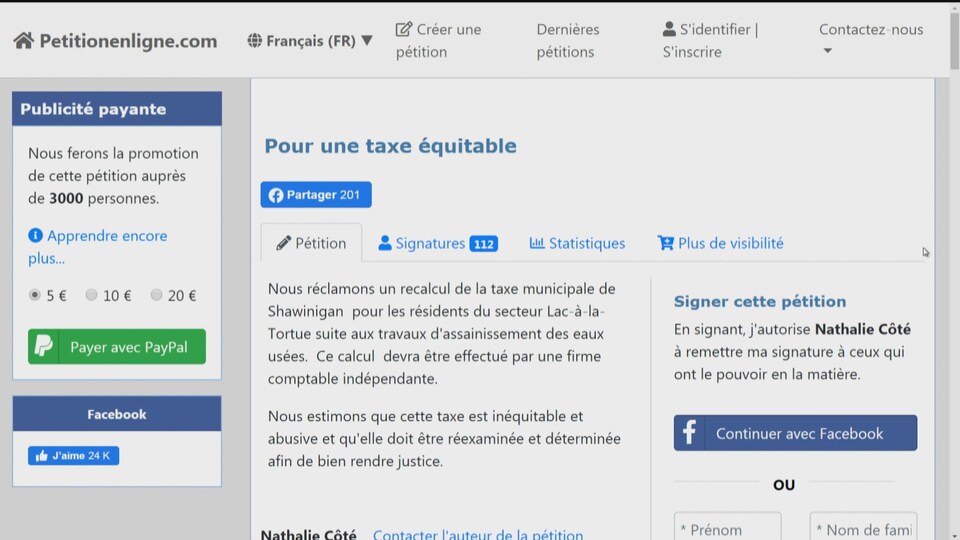 Des Residents De Lac A La Tortue Protestent Contre La Hausse