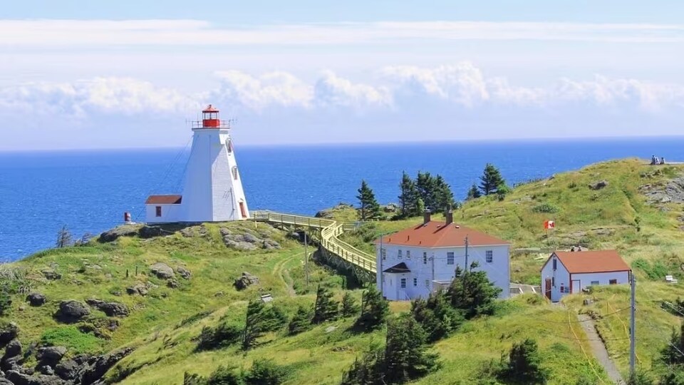 Le phare Swallowtail à Grand Manan au Nouveau-Brunswick. 