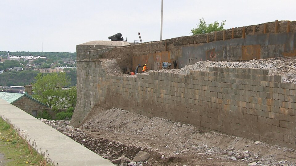 Un mur de la Citadelle de Québec