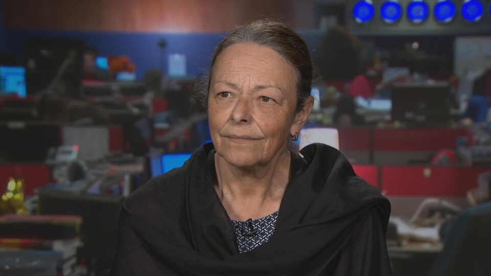 Pierrette Ringuette en entrevue à Radio-Canada.