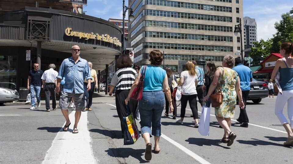 Piétons rue Sainte-Catherine