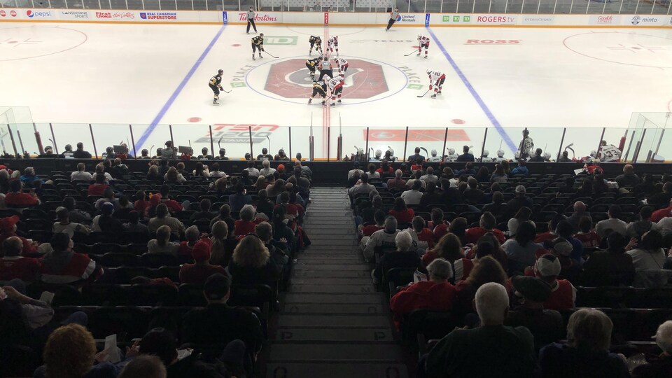 Un match disputé à la Place TD, à Ottawa.