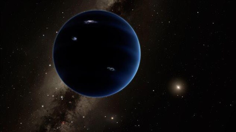 Représentation artistique de la neuvième planète.