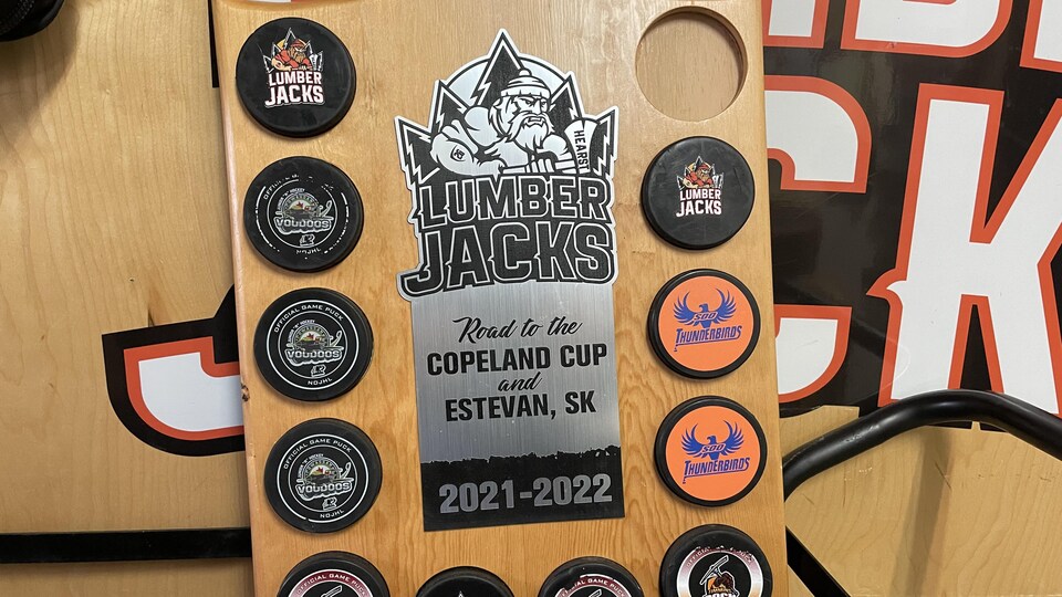 A plate containing puck.