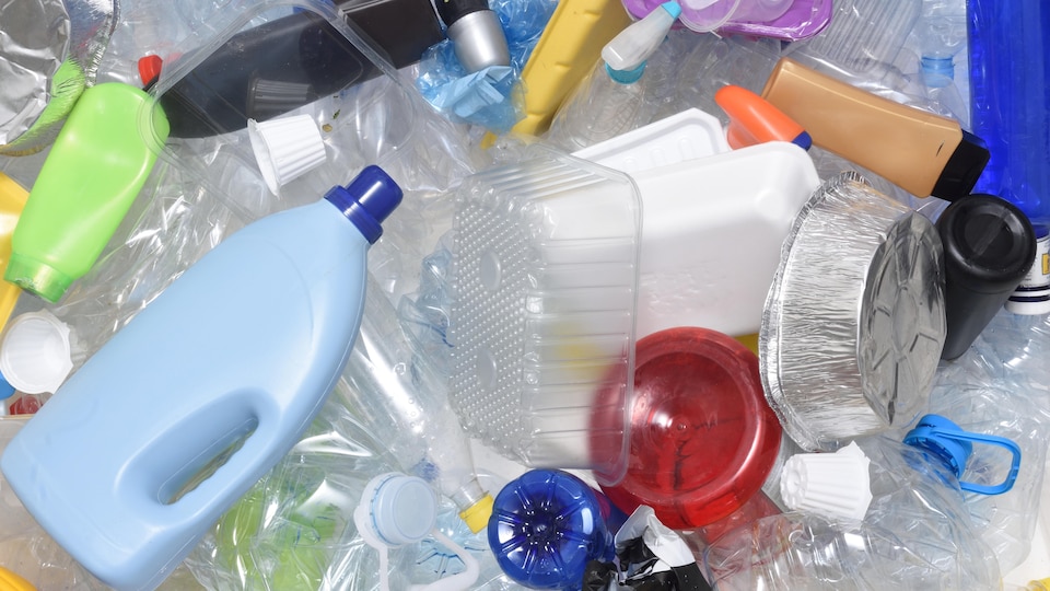 Des produits en plastique recyclable