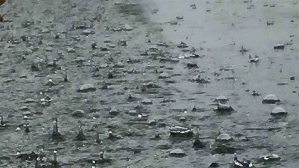 De la forte pluie tombe sur Halifax.