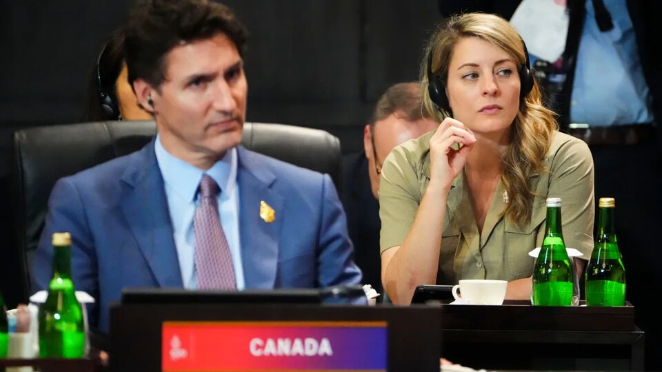 La ministre canadienne des Affaires étrangères, Mélanie Joly, accompagne le premier ministre Justin Trudeau à Bali. 