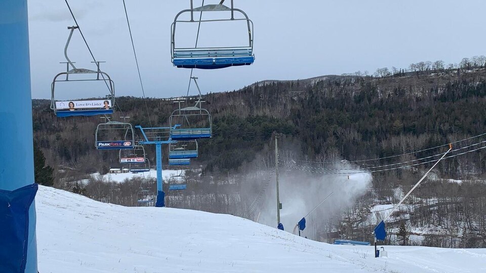 La station de ski Poley, en janvier 2021.