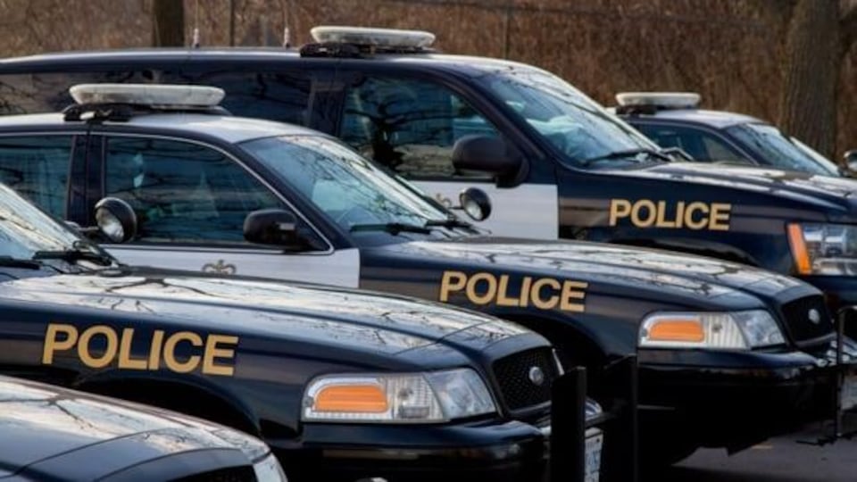 Des véhicules de la police provinciale