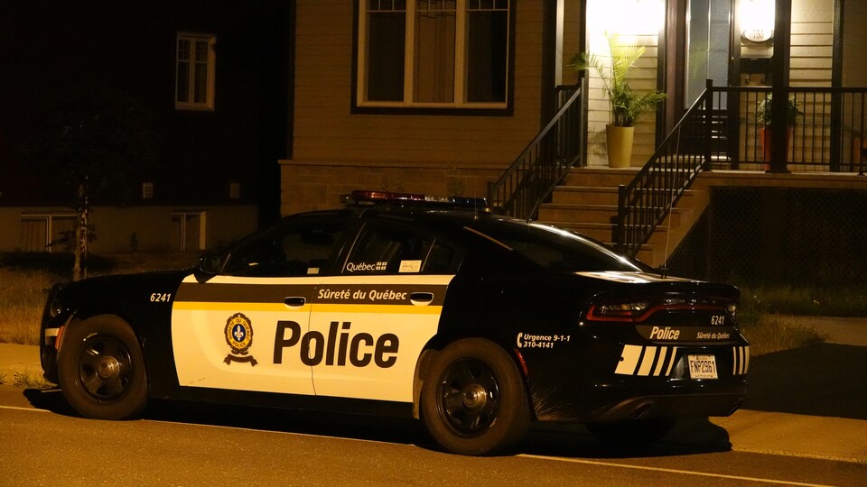 Une voiture de patrouille de la Sûreté du Québec.