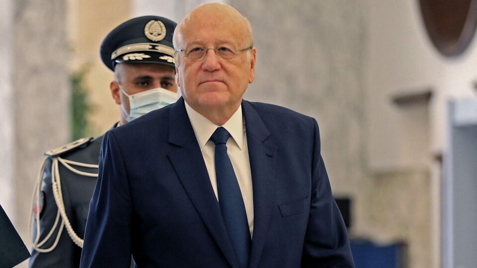 Le premier ministre du liban lors d'une réunion le 13 septembre dernier.
