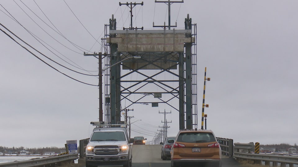 Le pont levant Lamèque-Shippagan.