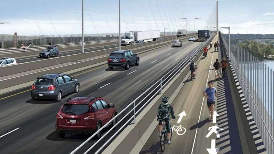Image d'artiste du futur pont Pattulo.