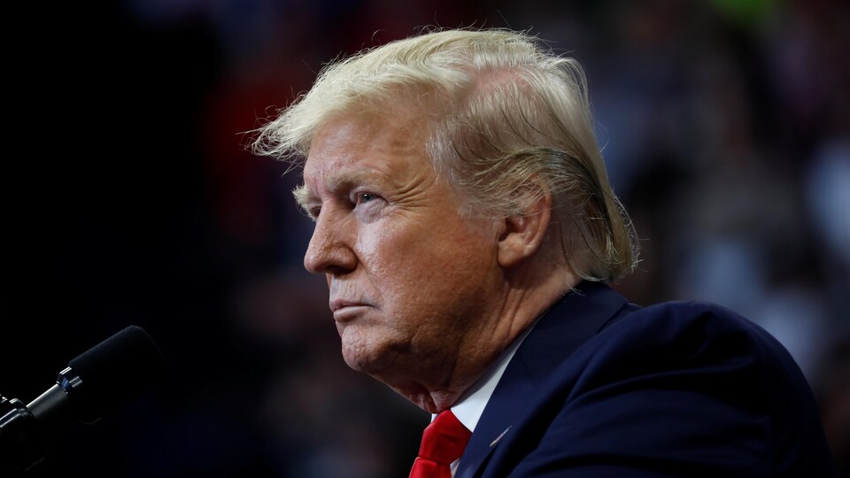 Gros plan sur Donald Trump