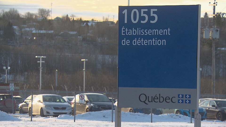 L'affiche de l'établissement de détention de la prison Talbot, à Sherbrooke.