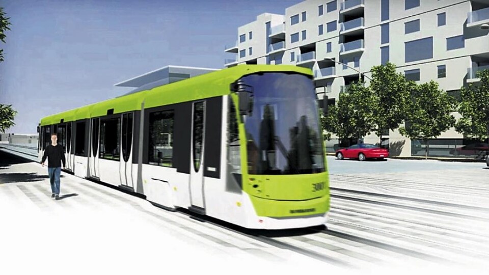 Esquisse du projet de tramway à Québec