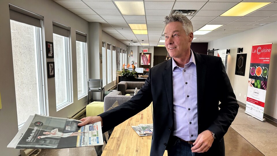 Portrait of Sylvain Lacasse, president of the In Médias group.