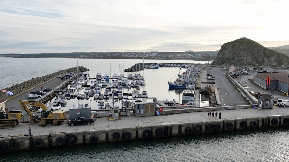 Le port de Cap-aux-Meules, aux Îles-de-la-Madeleine, où s'amarre le Madeleine II (dans une section qui n'est pas sur la photo).