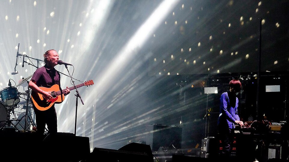 Radiohead en concert à Coachella, en avril 2017