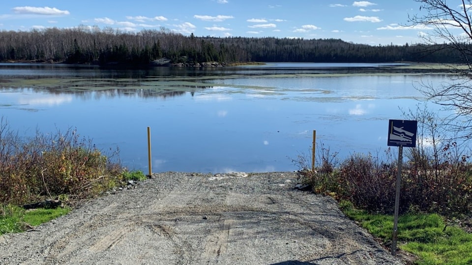 La nouvelle rampe de mise à l'eau sur le lac Rouyn