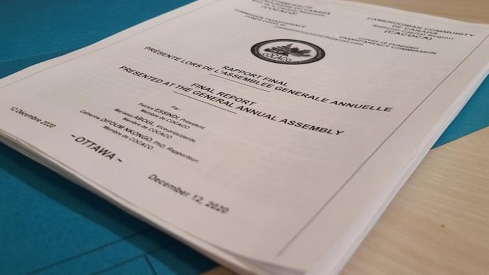 Rapport publié par le comité interne de la Communauté camerounaise du Canada de la région de la capitale nationale (COCACO).
