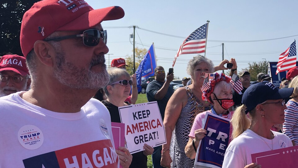 Des partisans de Donald Trump en Ohio