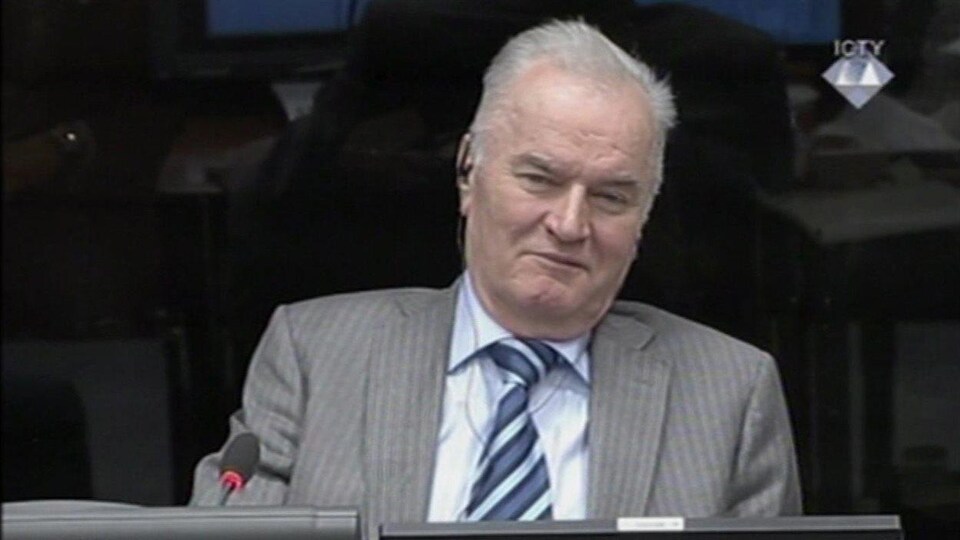 Ratko Mladic devant le TPIY.