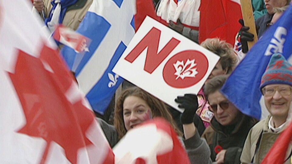 Un rassemblement en pleine campagne référendaire