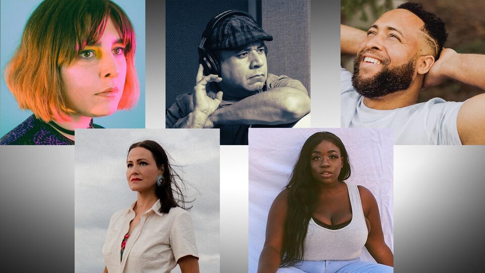 Les artistes Dale Mac, Eekwol, Germane, éemi, et MELONDA.