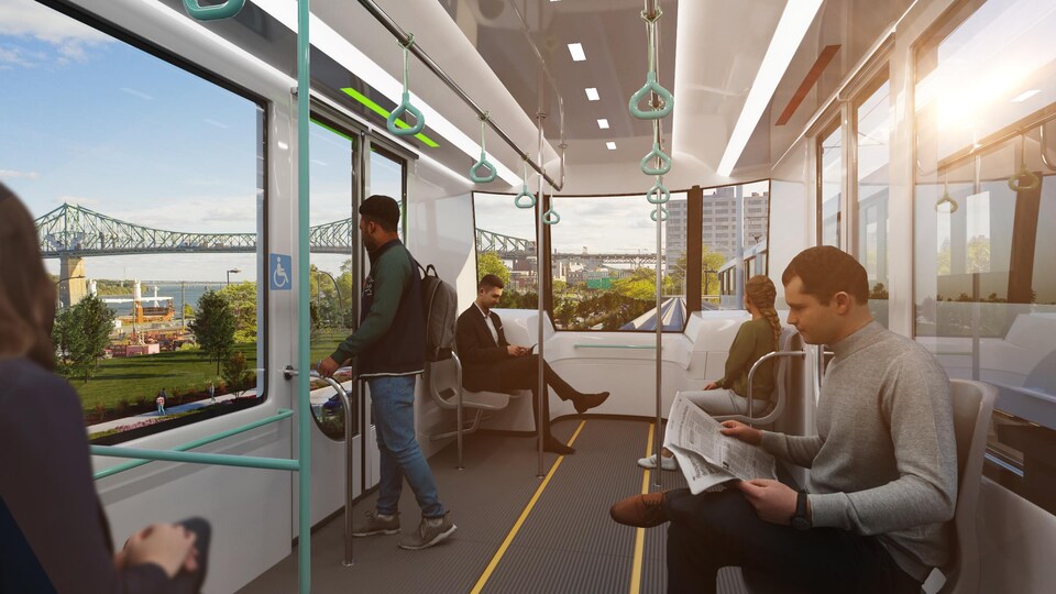 Image du futur prolongement du Réseau express métropolitain vers l'est de Montréal.