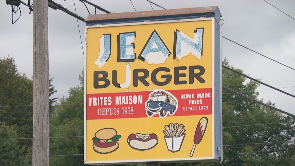 L'affiche du restaurant Jean Burger.