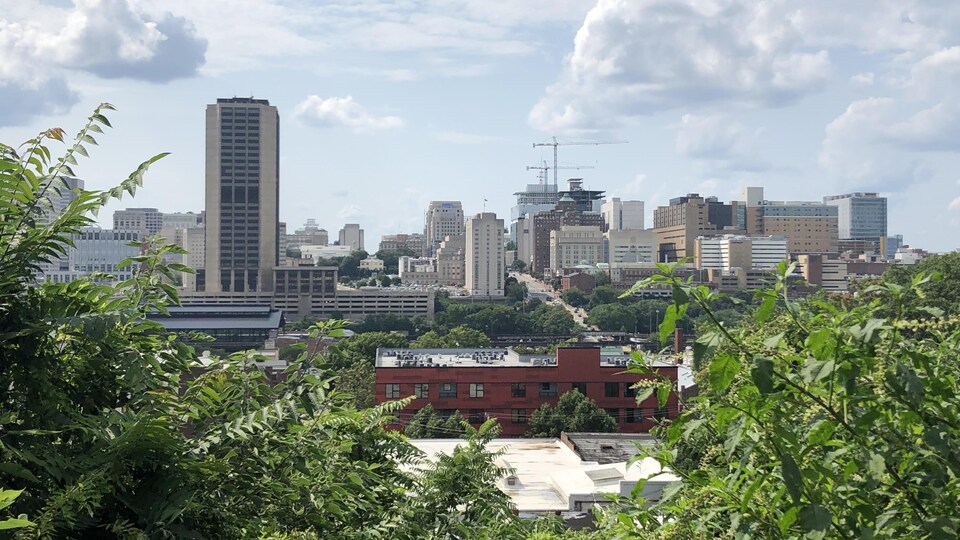 La ville de Richmond, capitale de la Virginie.