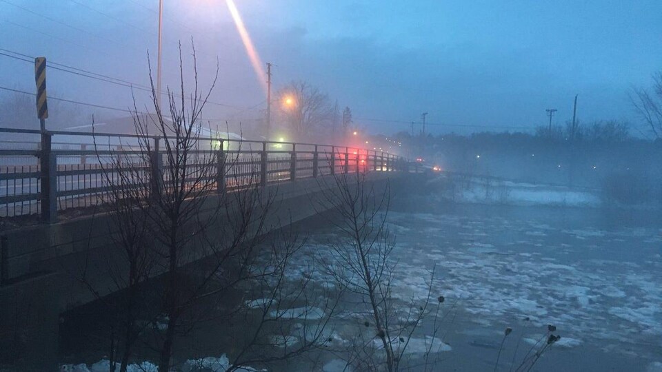 La rivière Eaton à Cookshire-Eaton est sortie de son lit.