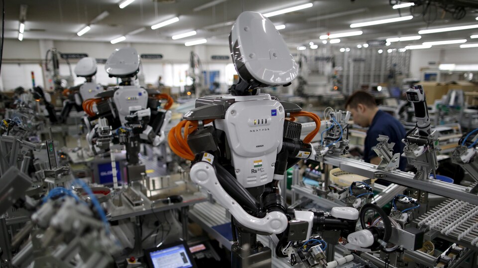 Des robots dans une usine au Japon.