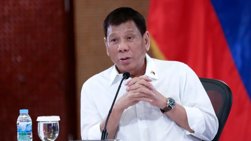 Rodrigo Duterte, at a press conference