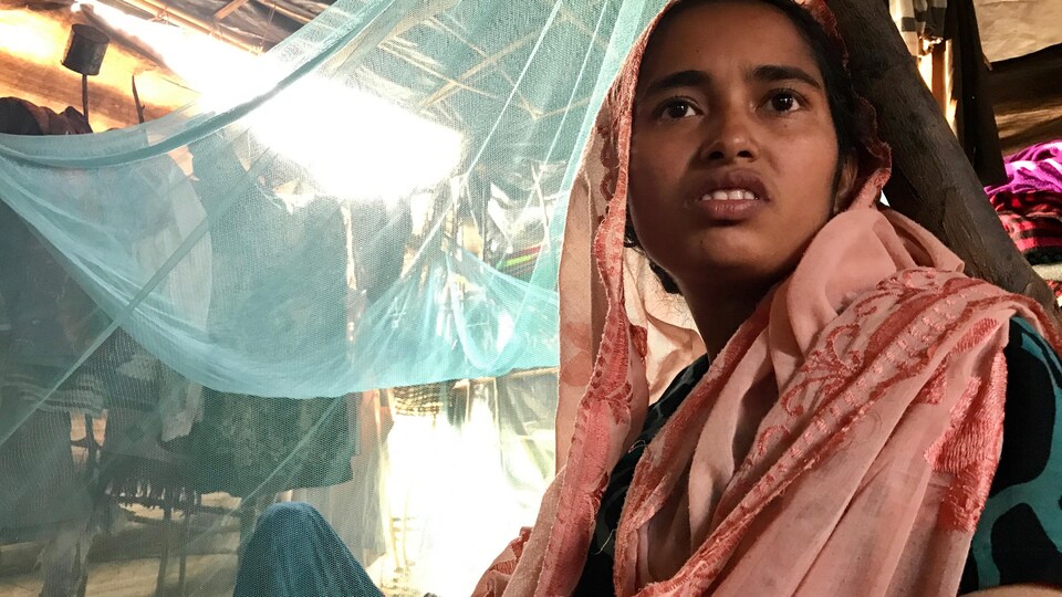 Photo d'une réfugiée rohingya.