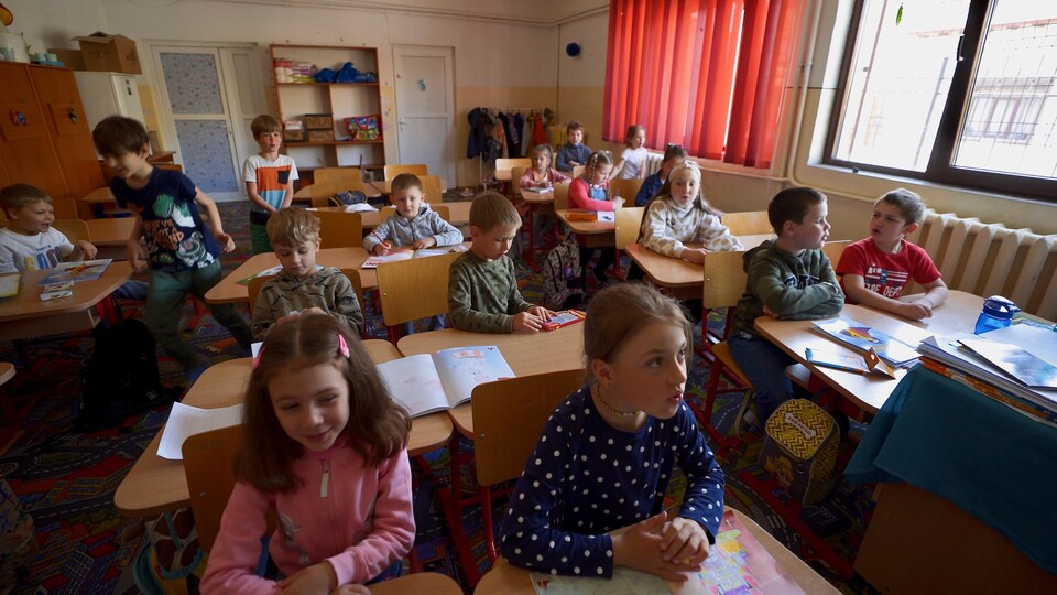 Children in the class.