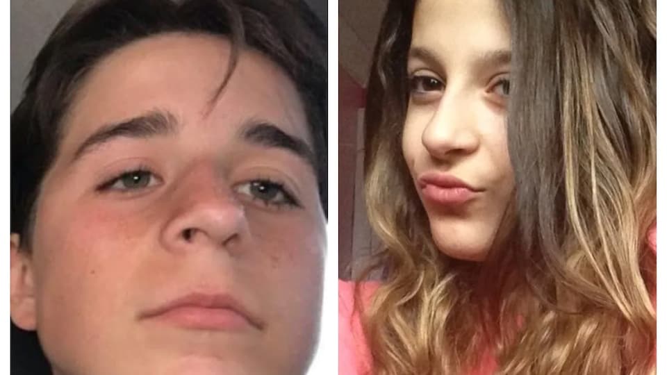 Roy Pejcinovski, left, and his younger sister Venallia Pejcinovski, right.