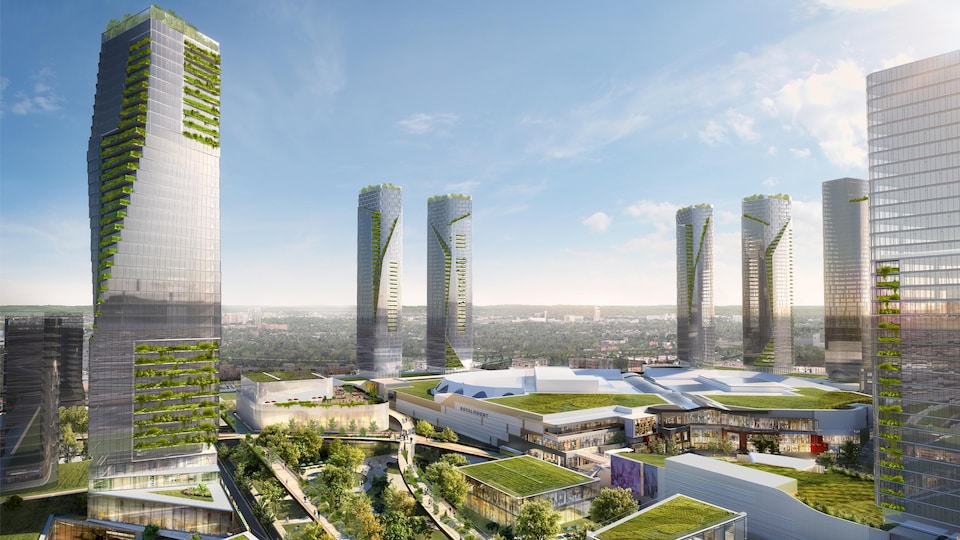 Une maquette du projet.