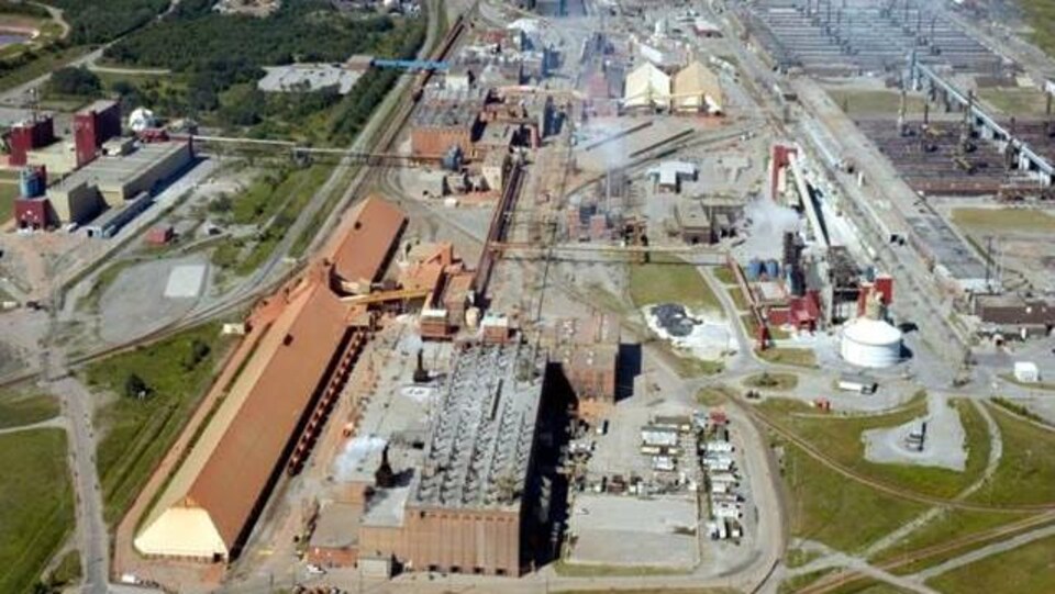 Vue aérienne de l'usine Vaudreuil