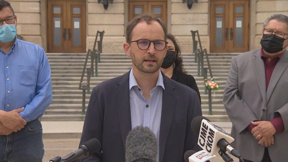 Le chef de l'opposition de la Saskatchewan, Ryan Meili.