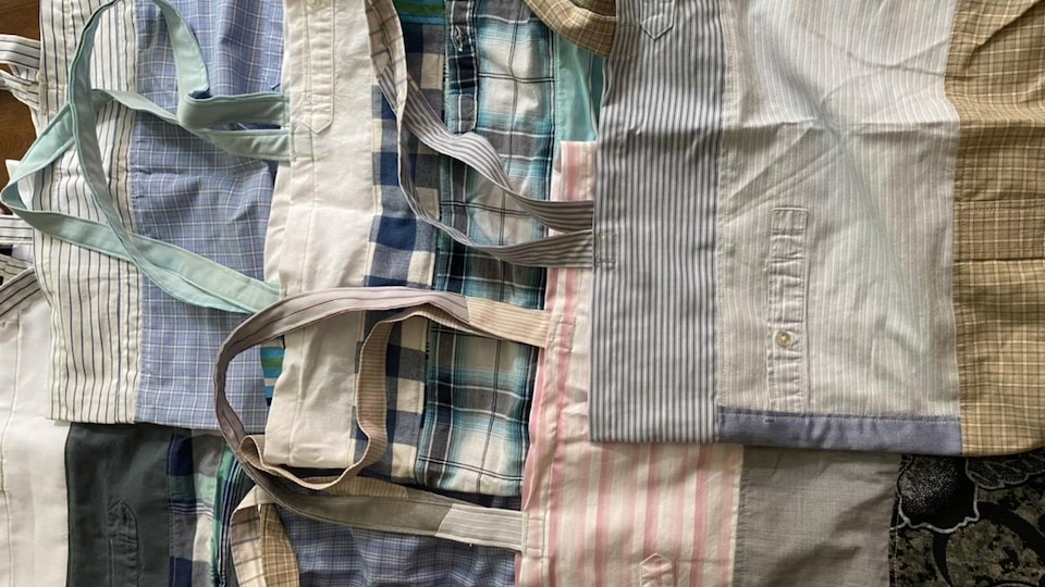 des sacs en tissu