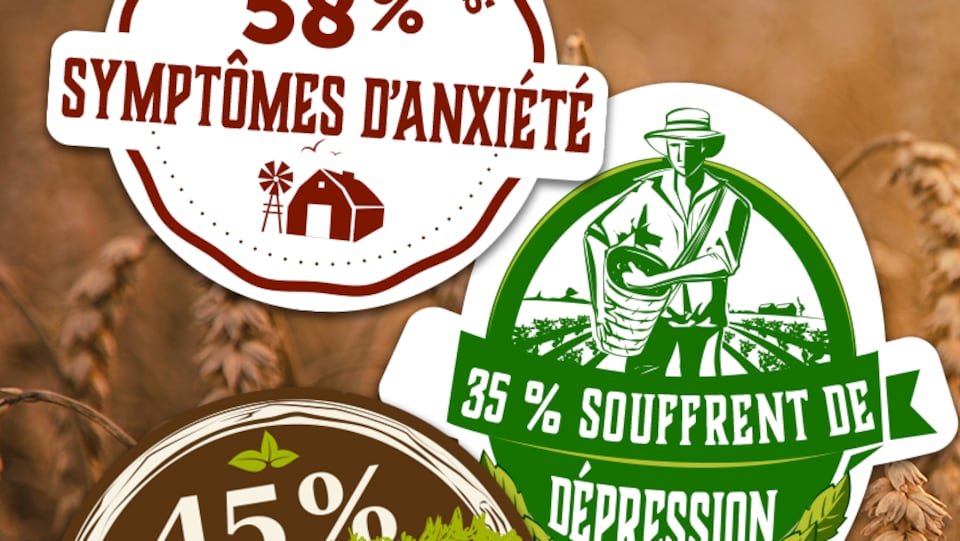 45 % des agriculteurs sont très stressés - 58 % présentent des symptômes d’anxiété - 35 % souffrent de dépression