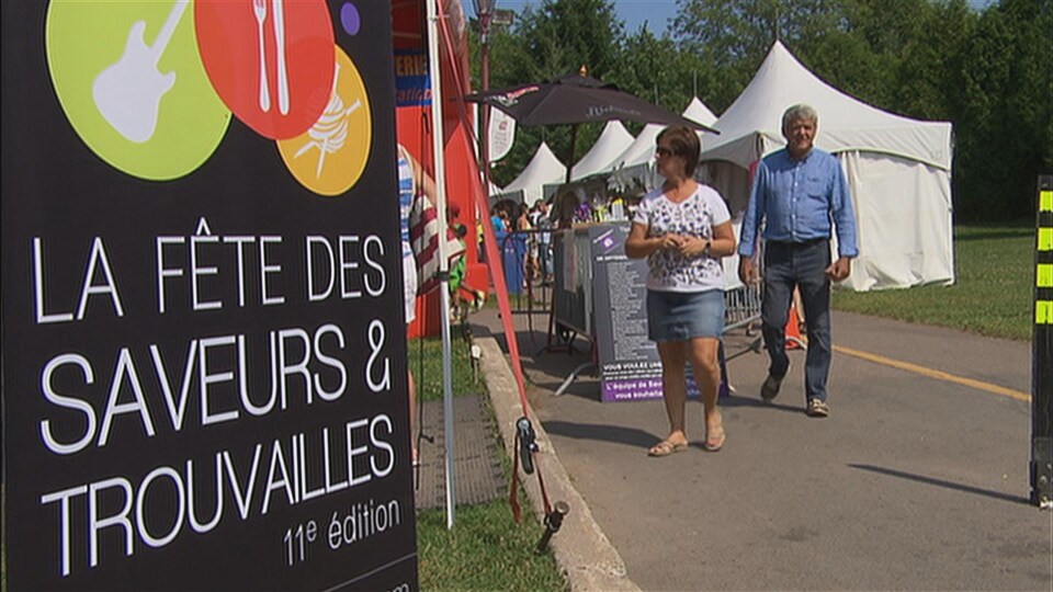 Une affiche de la Fête des saveurs et trouvailles