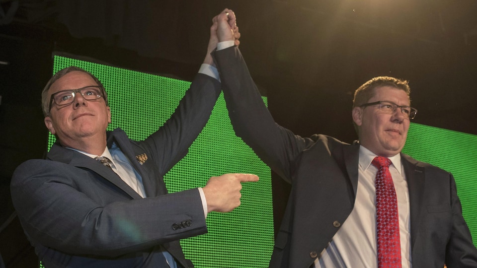 Scott Moe et Brad Wall