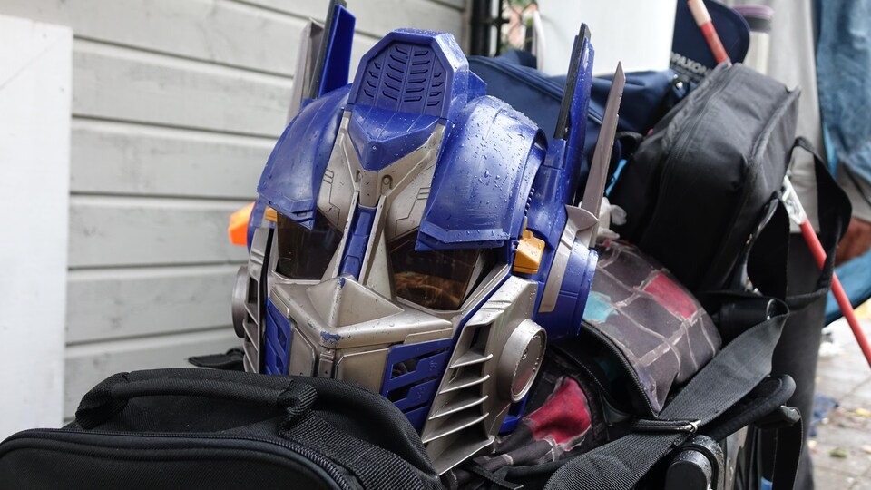 Masque du film Transformers.