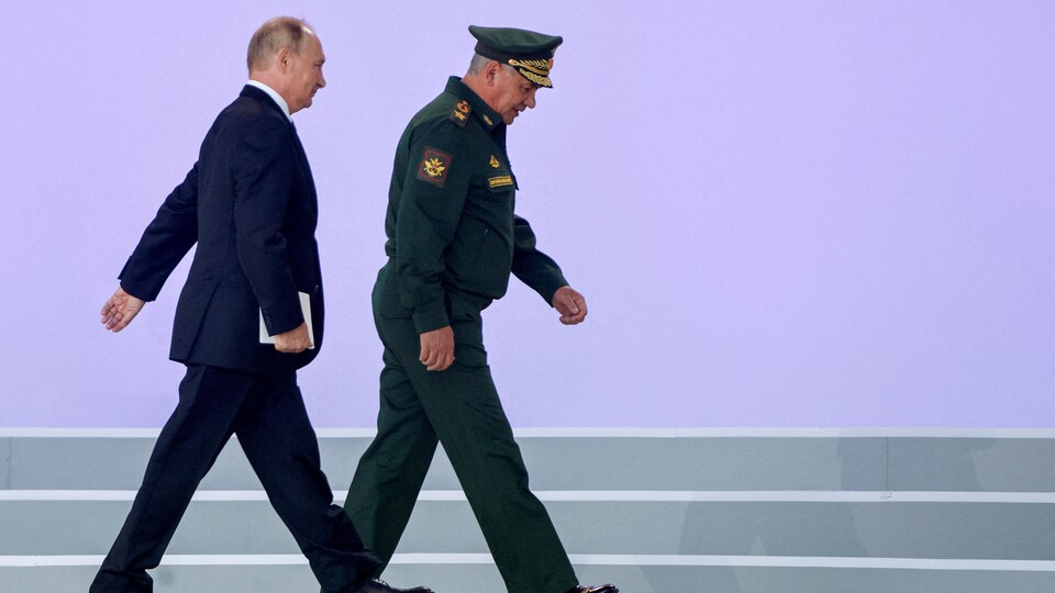 Vladimir Poutine et Sergueï Choïgou.